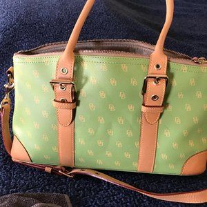 Dooney & Bourke Signature Satchel w/sunglass case